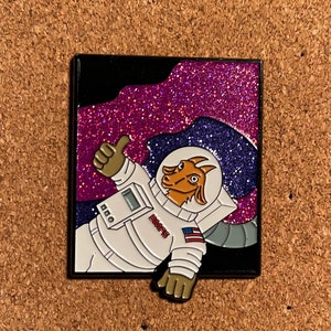 Billy Strings BMFS Space Goat OG Enamel Pin image 2
