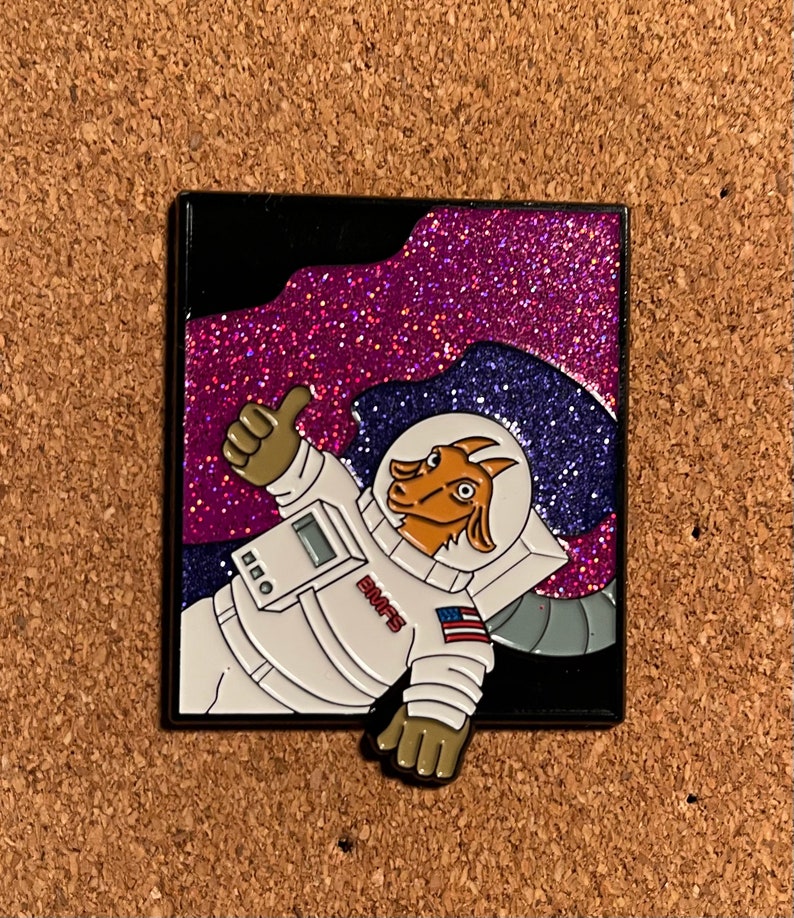 Billy Strings BMFS Space Goat OG Enamel Pin image 2