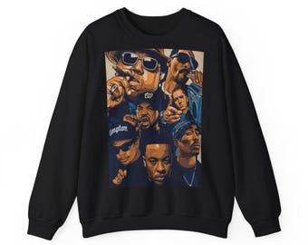 Hip Hop Legends Sweatshirt, HipHop Vintage Premium Sweater, Classic Hip-Hop Unisex Pullover