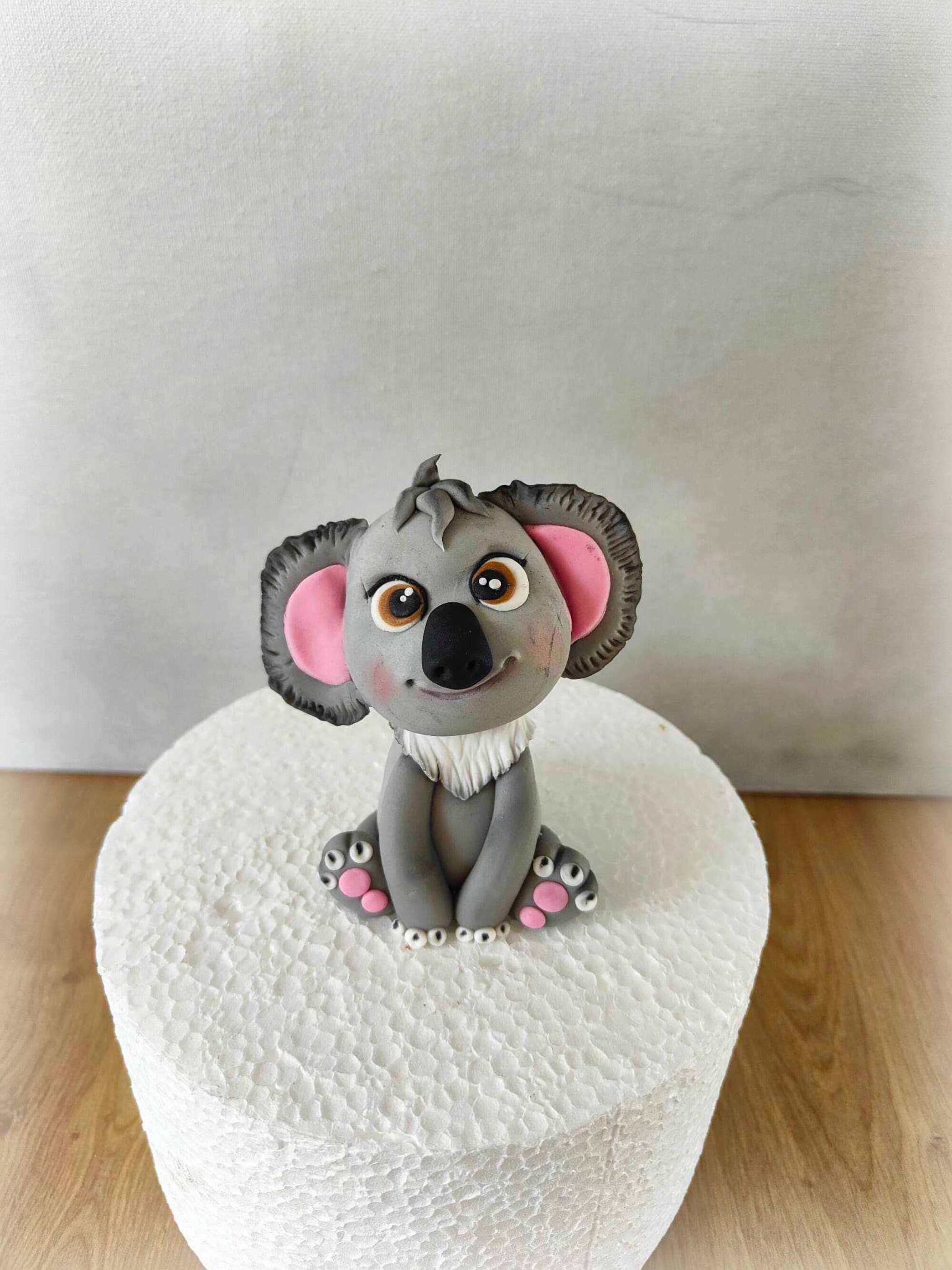 Décoration de gâteau d'anniversaire Koala « Happy Birthday » pour koala sur  le thème de l'ours koala, fête d'anniversaire, fête prénatale, zoo de la
