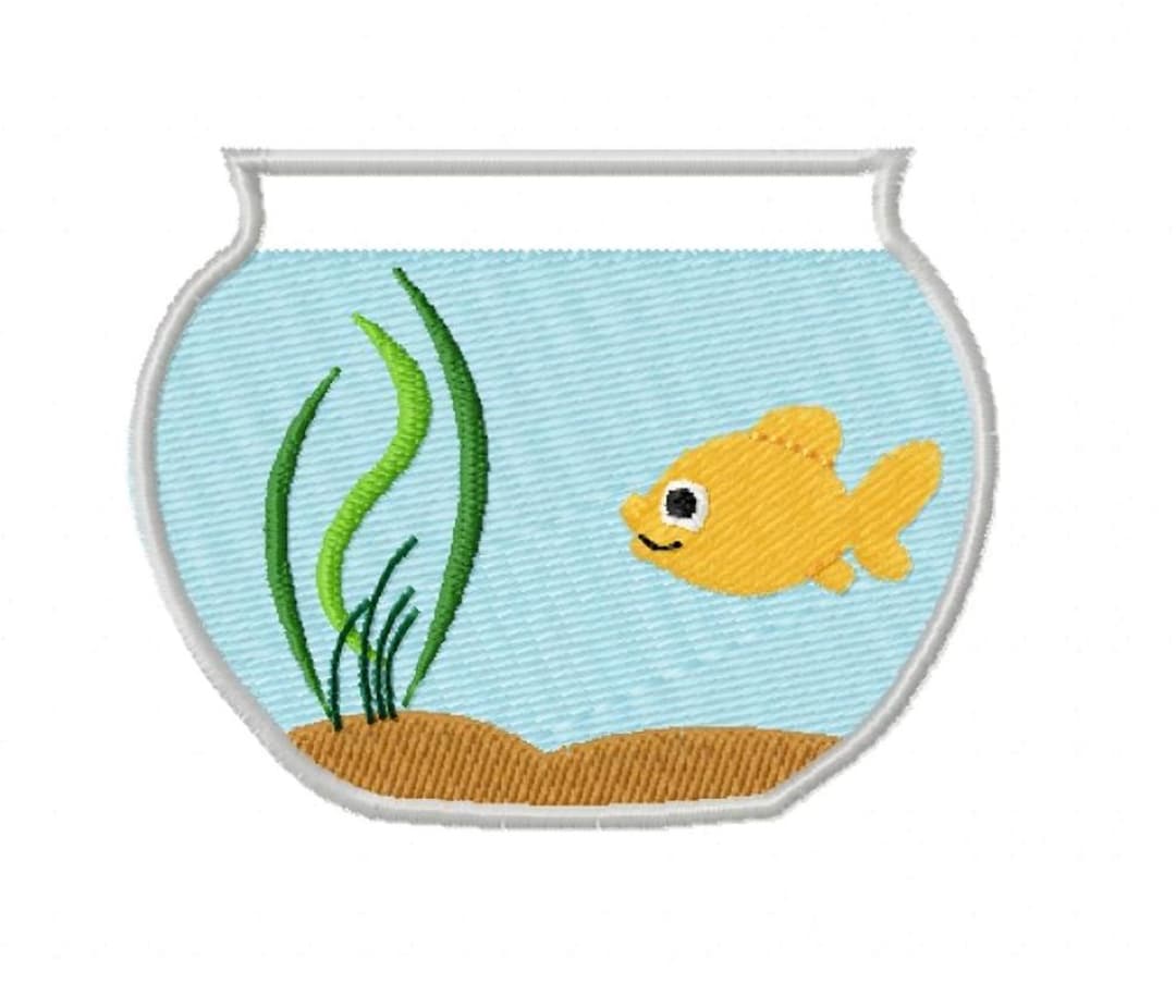 Goldfish Machine Embroidery Design - Etsy