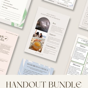 Homebirth Childbirth Education Handout Bundle