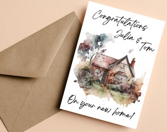 New Home Greeting Card | Gifts for Her | Gifts for Him | Greeting Card #021