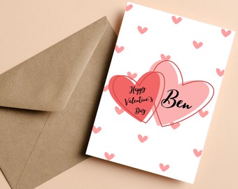 Personalised Valentine's Day Greeting Card | Gifts for Her | Gifts for Him | Greeting Card #037