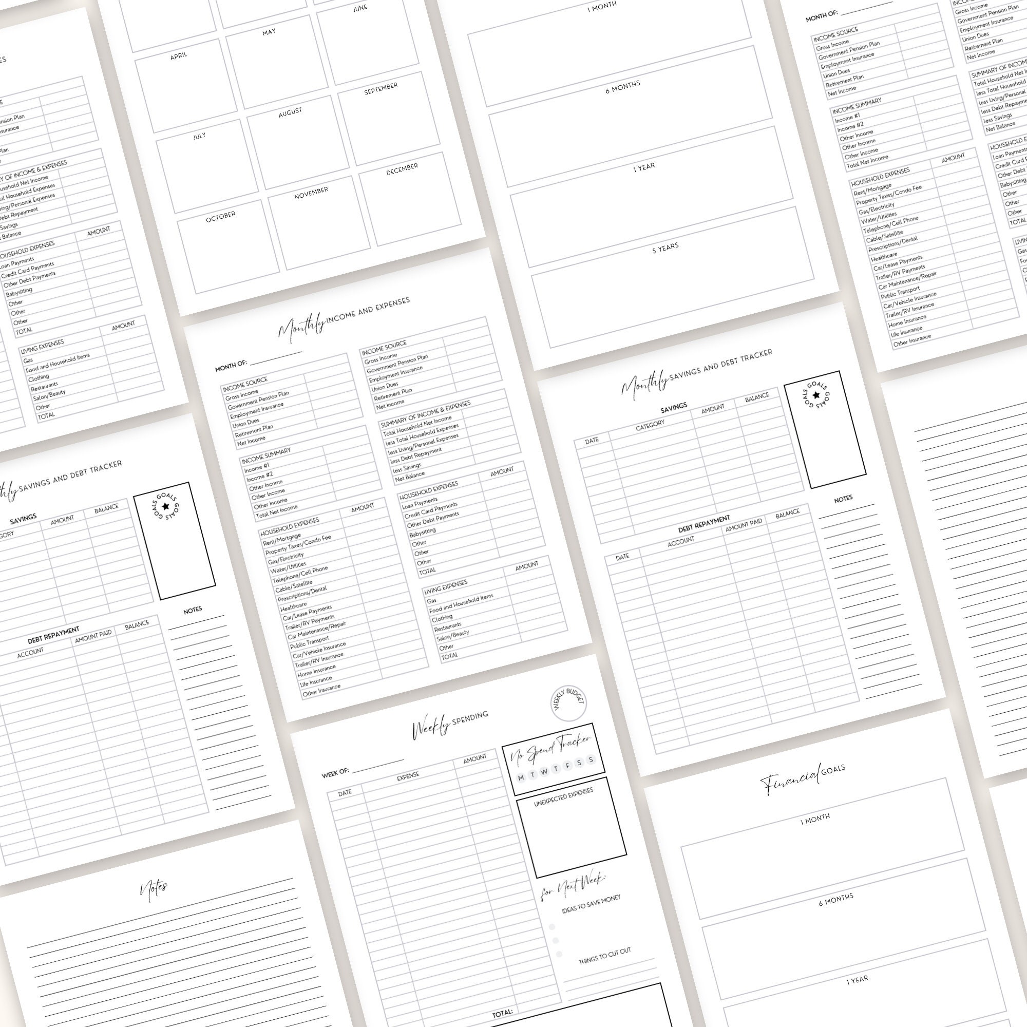 budget-and-bill-planner-printable-pdf-debt-tracker-finance-organizer