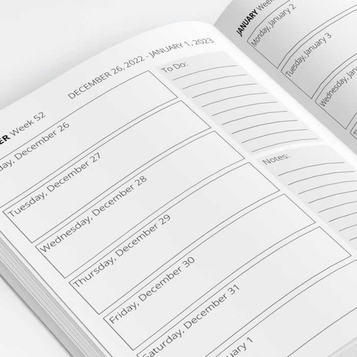Buy 20232024 Large Print Planner Kdp Template Canva Kdp Interior Kdp