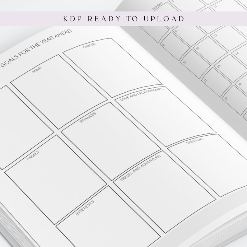 20232024 Planner 6x9 No Bleed KDP Interior KDP Template KDP Etsy