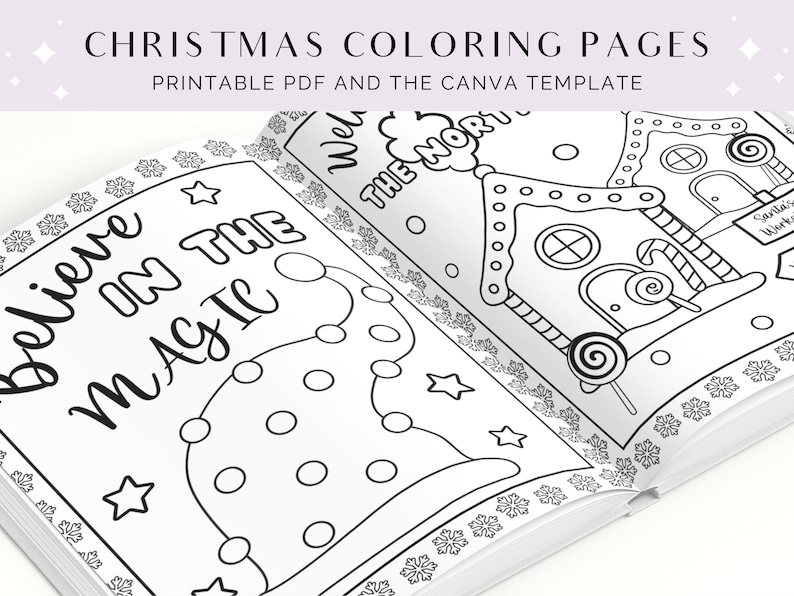 PLR Christmas Coloring Pages for Kids Printable PDF Coloring Etsy
