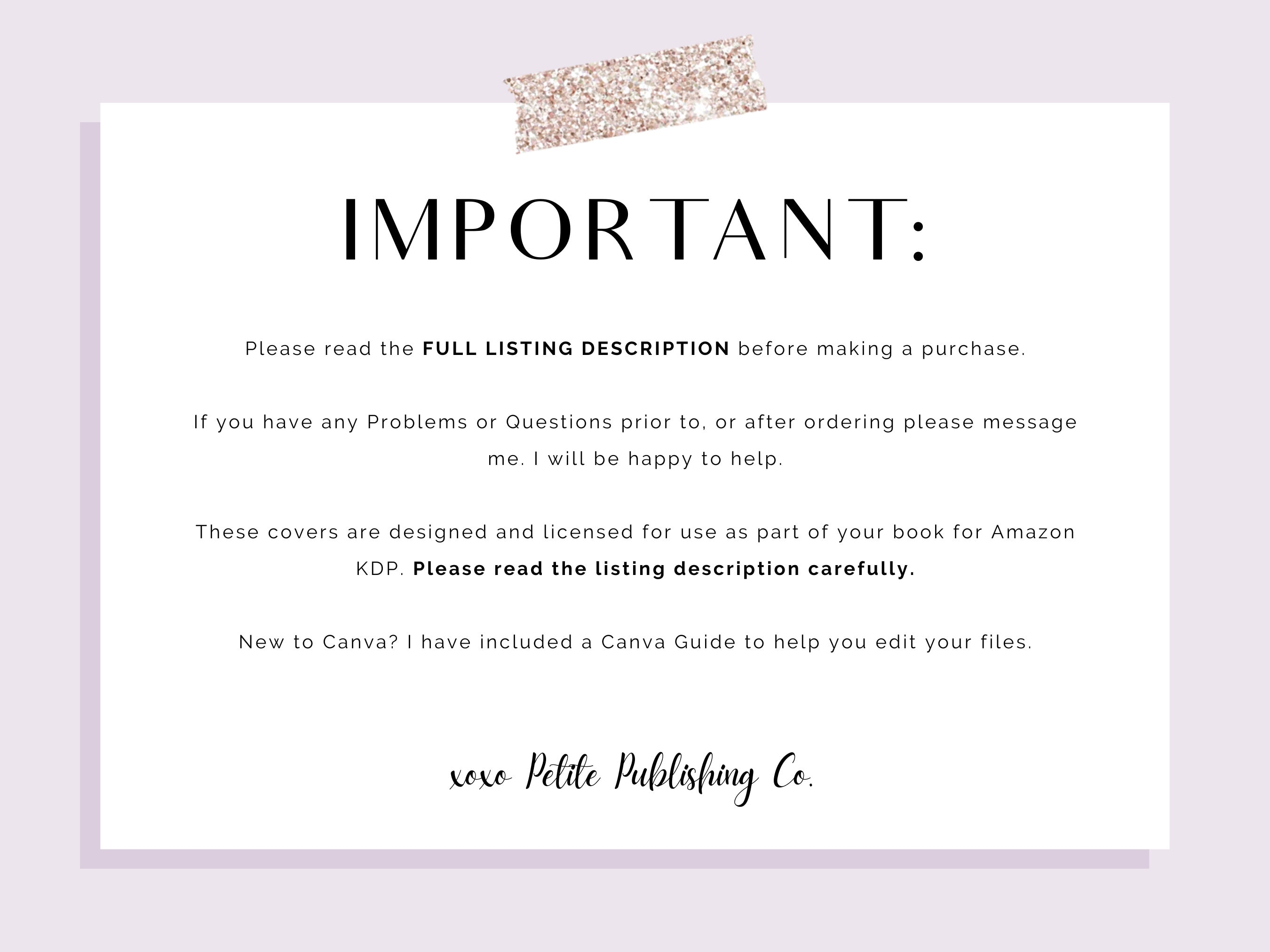 KDP Cover Templates Canva Amazon KDP Book Cover Logbook Tracker