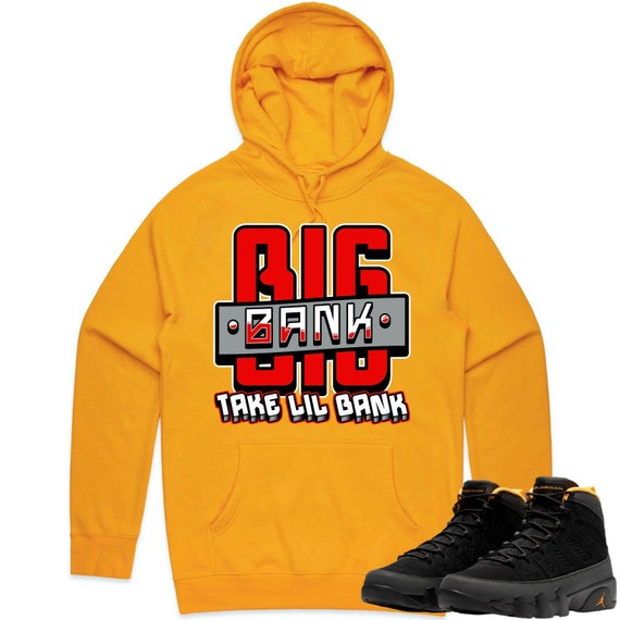 Jordan 9 University Gold 9s Hoodie to Match RED BIG BANK Etsy
