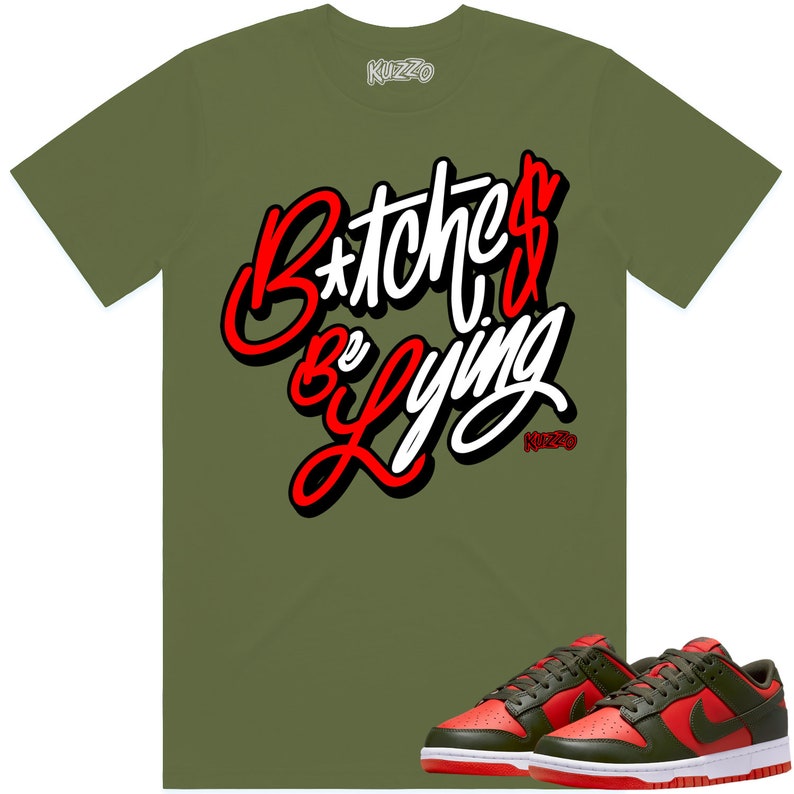 Mystic Red Dunks Shirt to Match Dunks Low Mystic Red Sneaker Etsy