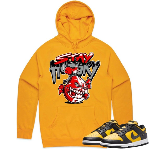 Black University Gold Dunks Hoodie to Match RED STAY HUNGRY Etsy