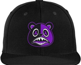 REVERSE PURPLE YAYO Baws Black Snapback 