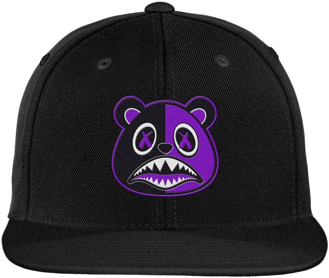 REVERSE PURPLE YAYO Baws Black Snapback 