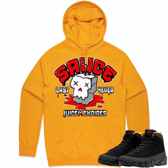 Jordan 9 university gold hoodie sale