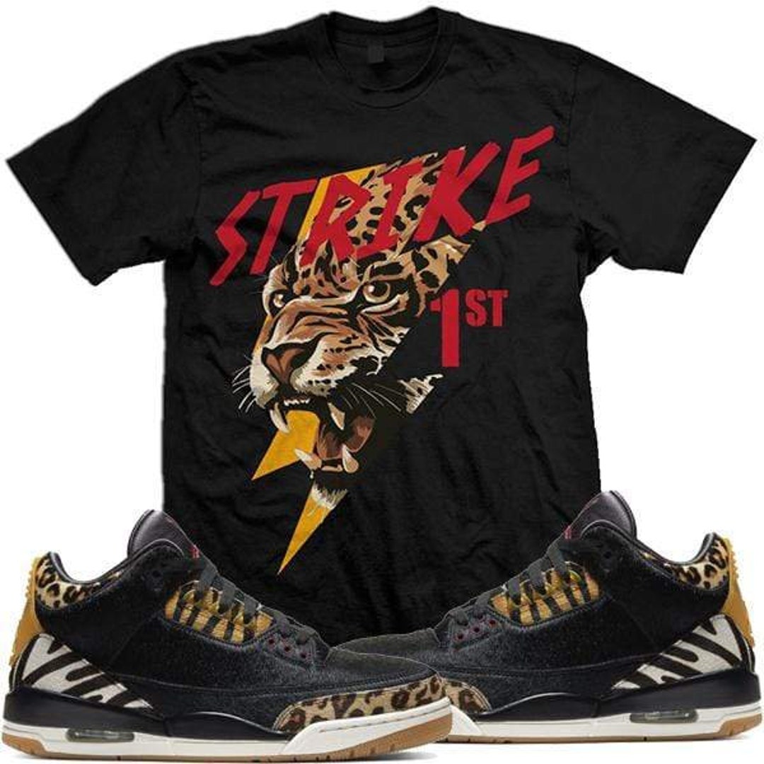 animal print jordan 3 shirt