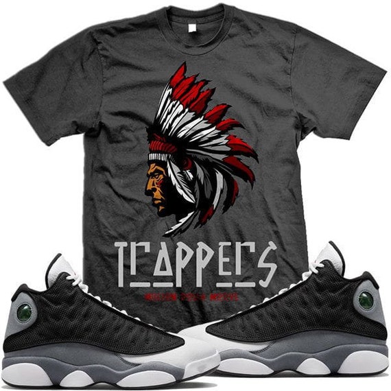 Black Flint 13s Sneaker Tees Jordan Retro 13 Black Flint Shirt