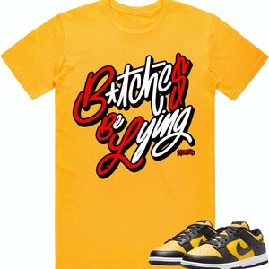 Black University Gold Dunks Shirt to Match - RED BBL