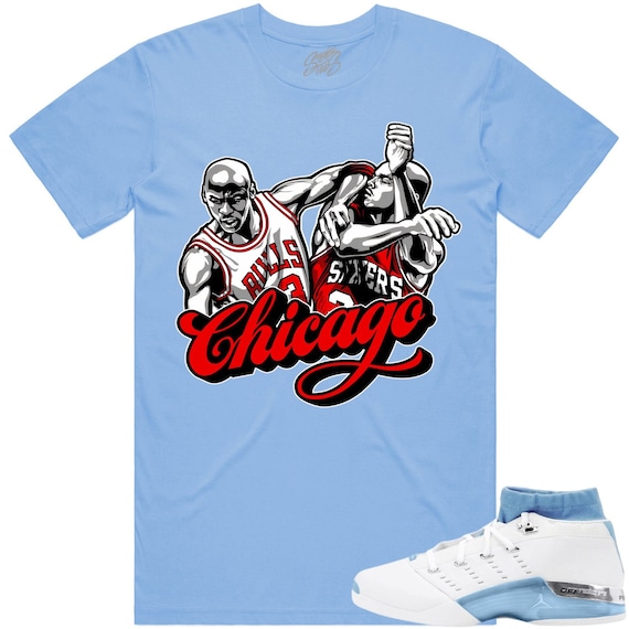 Blue and red jordan shirt best sale
