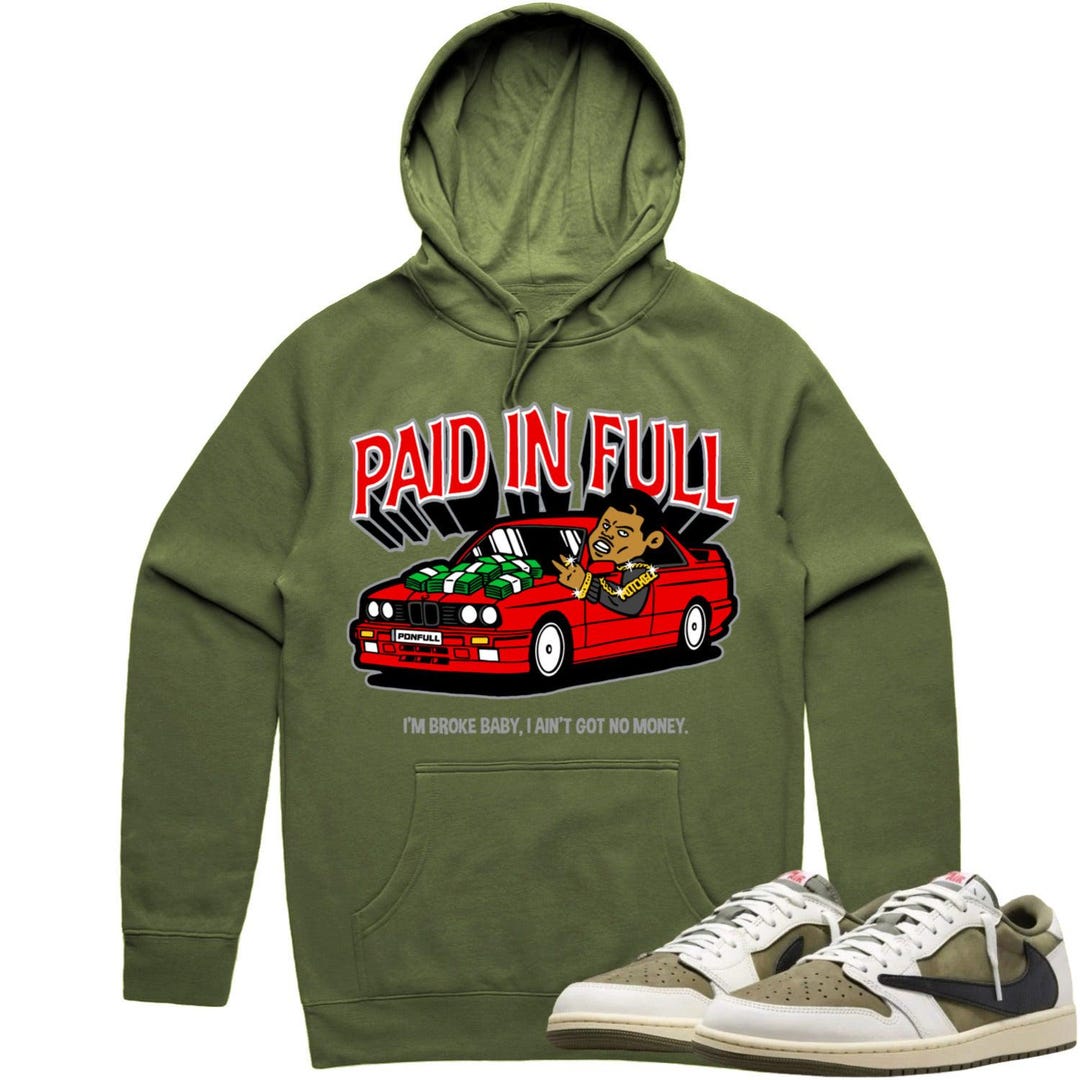 travis scott olive hoodie