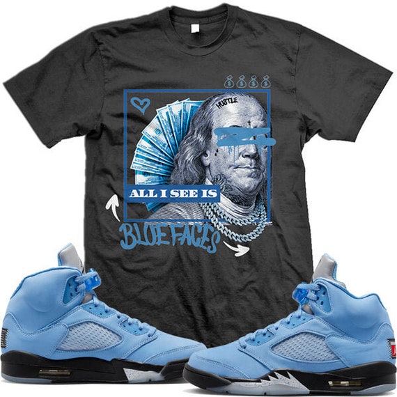 Jordan Retro 5 UNC University Blue 5s : Sneaker Shirt to Match LOVE THY  Haters -  Hong Kong