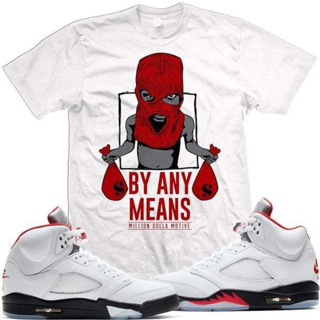 jordan fire red 5s shirt