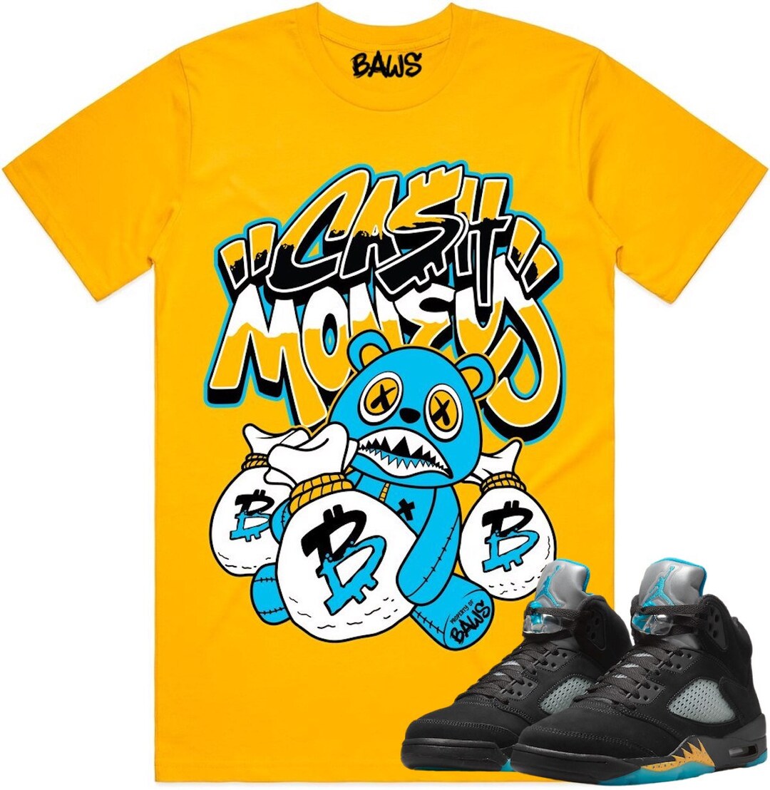 Aqua 5s Shirt to Match Jordan 5 Aqua Sneaker Tees Sneaker Etsy Canada