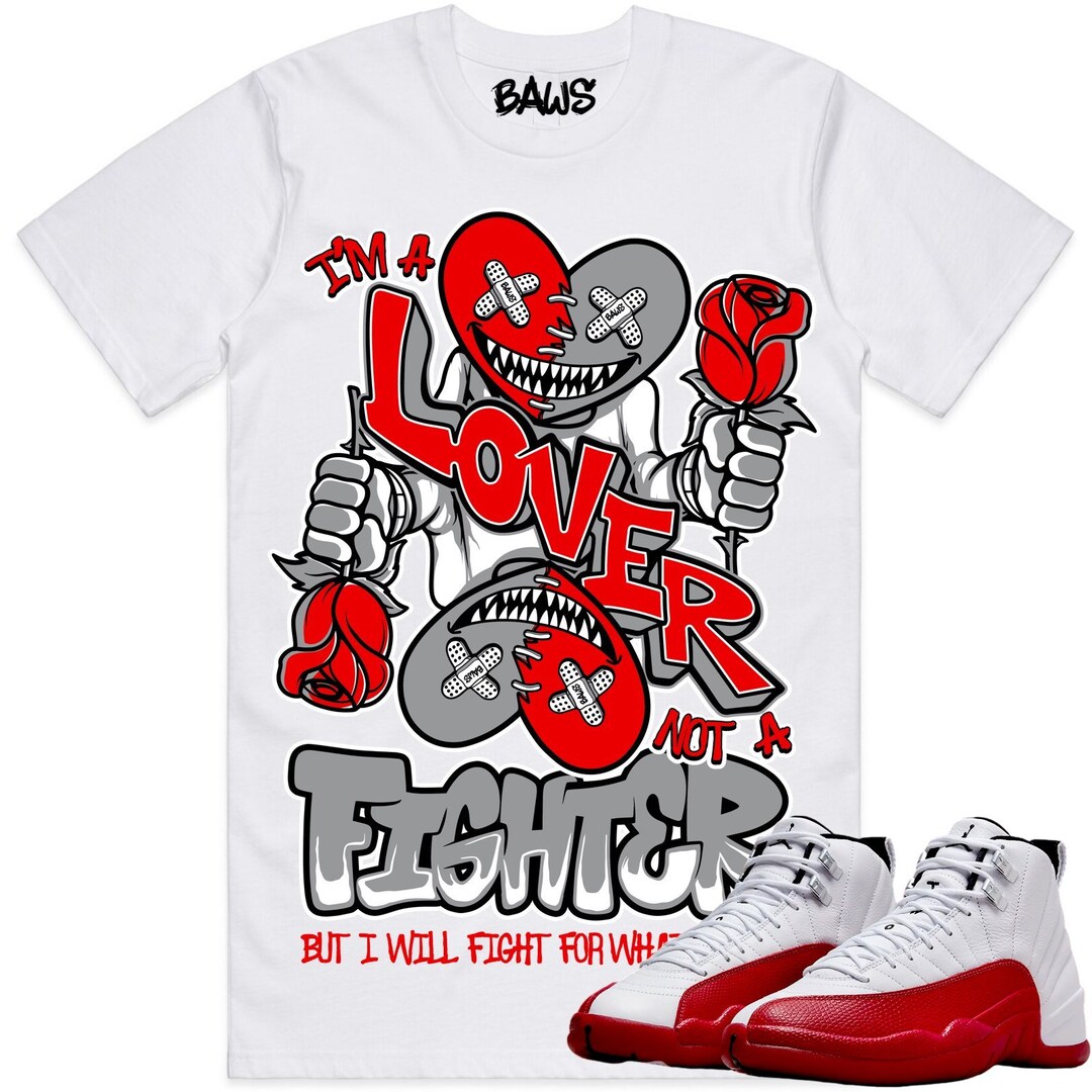 red and black 12s shirt