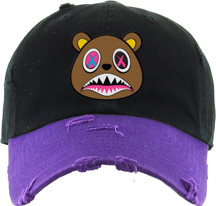 CRAZY BAWS 2TONE Black/purple Strapback 