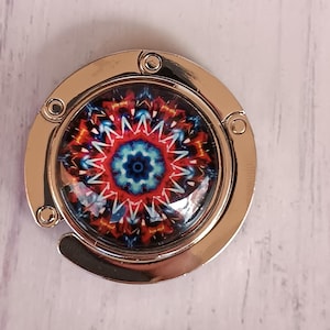 Accroche-sac à main, pliable pour femme, crochet de table, crochet pour sac, idée cadeau de voyage, minimaliste, rond