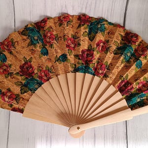 Cork Hand Fan, Portuguese Travel, Vegan Ecofriendly, Gift Ideas, Classic, Romantic,  Sustainability, Women Perfect Summer Decor, Boho Chic