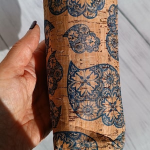Monedero de Maquillaje de Corcho, Viajes de Mujer, Ecológico, Vegano, Lápiz, Bolígrafo, Bolso, Portugués, Azulejo, Con Clase, Boho Fancy y Chic Tradicional, Trabajo,