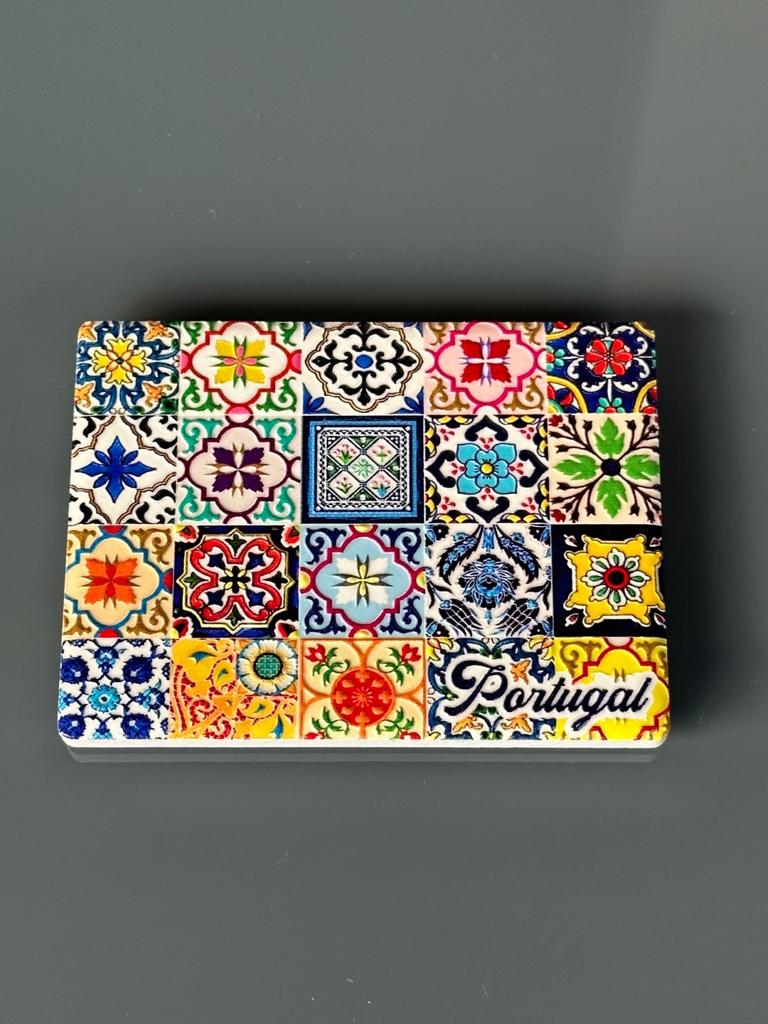 Portuguese Low Relief Tile Fridge Cottage and Beach House Decor