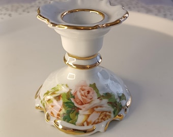 Un romantico candelabro vintage Limoges, decorazione per la casa, stile cottage, casa al mare, decorazione da tavola