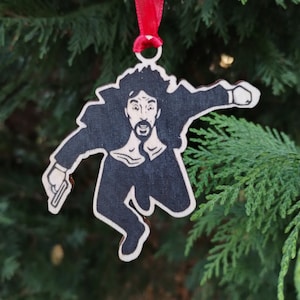 Hans Gruber Christmas Ornament, Laser Engraved, Nakatomi Plaza