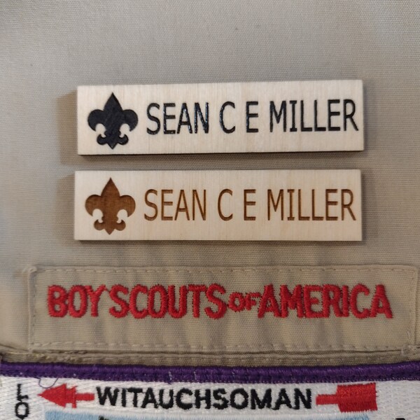 Scout Bsa Name Tag Etsy