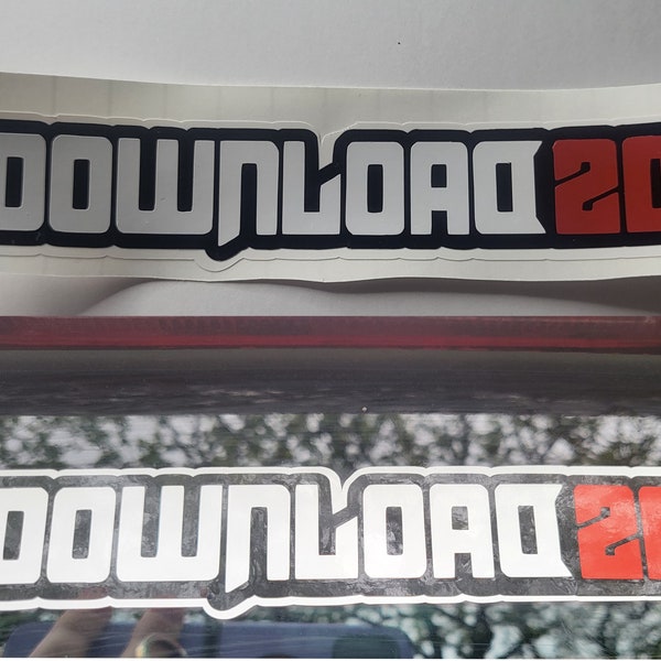 Download festival 20th anniversary car sticker, car decal