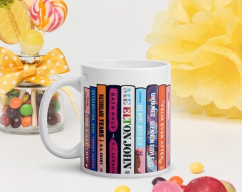 LGBTQ Book Spine Mug, Book Lover Gift