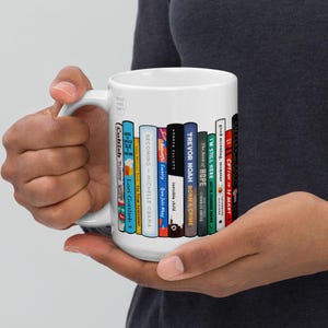 Nonfiction Enthusiast Book Mug, Nonfiction Book Spines, Bookish Mug, Reading Mug, Book Club Gifts