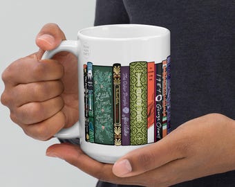 Classic Literature Book Mug, Book Lover Gift