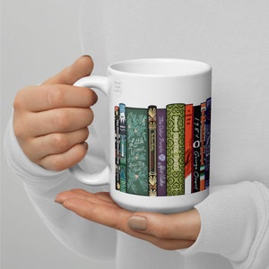 The Classics Book Mug, Classic Book Spines, Reading Mug, Bookish Mug, Book Club Gifts