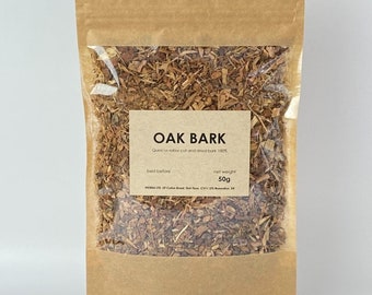 Oak bark | Quercus robur | 100% natural dried herbal tea inner bark dab kora