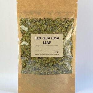 Ilex guayusa dried leaf | natural herbal tea herb with natural caffeine