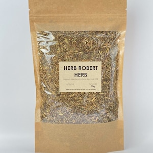 Herb robert dried herb | Geranium robertianum | natural herbal tea
