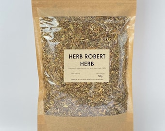 Herb robert dried herb | Geranium robertianum | natural herbal tea