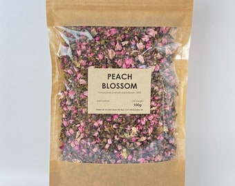 Peach blossom | whole dried buds | Prunus persica | tea crafts