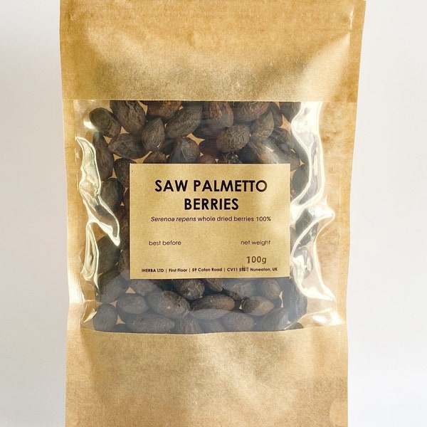 Saw palmetto berries | Serenoa repens | 100% natural whole dried berries 50-100g sabal palm fruits
