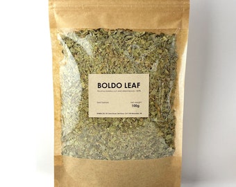 Hoja de boldo / té de hierbas natural / Peumus boldus / té de hojas sueltas secas