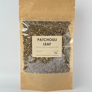 Hoja de pachulí / Pogostemon cablin / Hojas de té de hierbas 100% naturales pazula