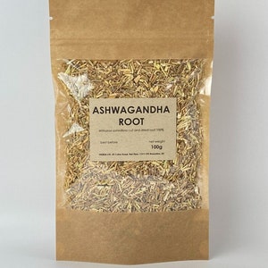 Ashwagandha root | Withania somnifera | Indian ginseng 100% natural herbal tea